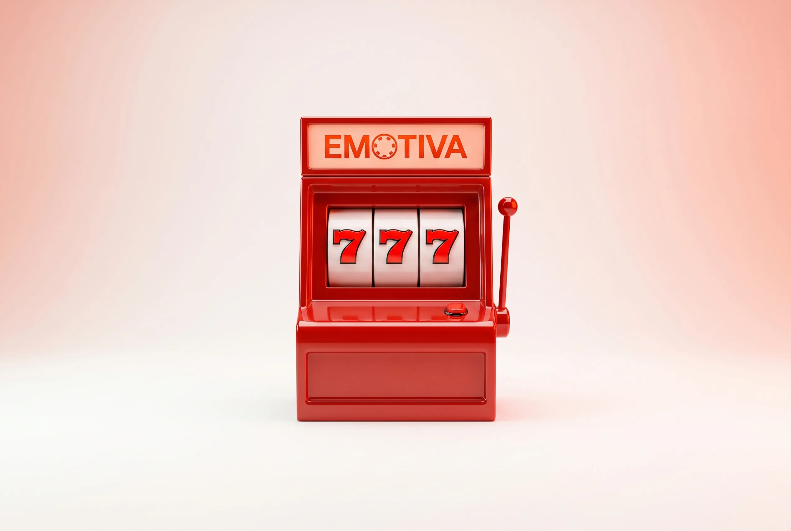 Tragaperras con el logotipo de Emotiva Casino.